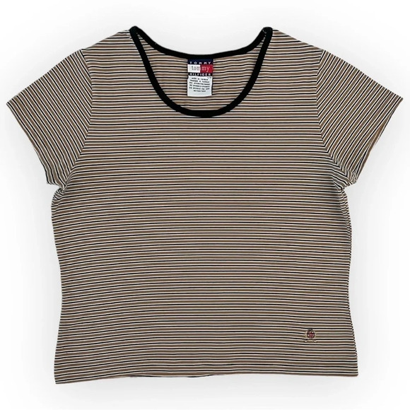 Vintage Tommy Hilfiger Striped Baby Tee - Picture 1 of 5